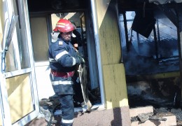 Intervenție SVSU Vitănești incendiu casă individuală- feb.2016